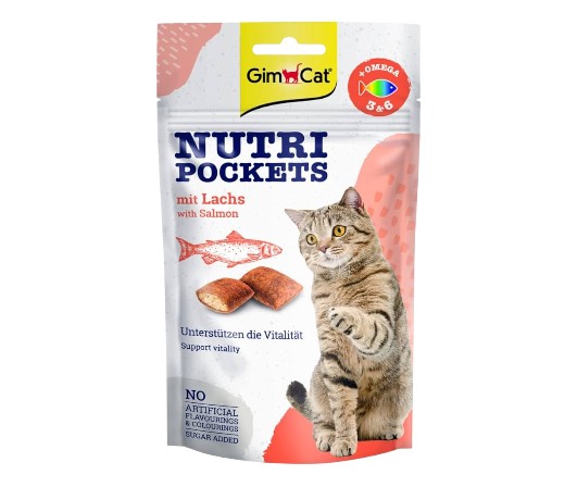Nutri Pockets WITH SALMONE Treat 60G | نوتري بوكتس وذ سالمون تريت ٦٠ج