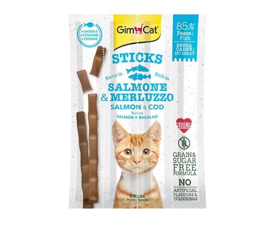 Sticks Salmon & Cod 4 Sticks Snack 20G | ستكس سالمون و كود ٤ ستكس سناك ٢٠غ