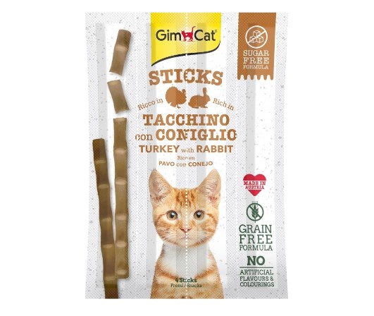 Sticks Turkey & Rabbit 4 Sticks Snack 20G | ستيكس تركي و أرنب 4 ستيكس سناك 20غ
