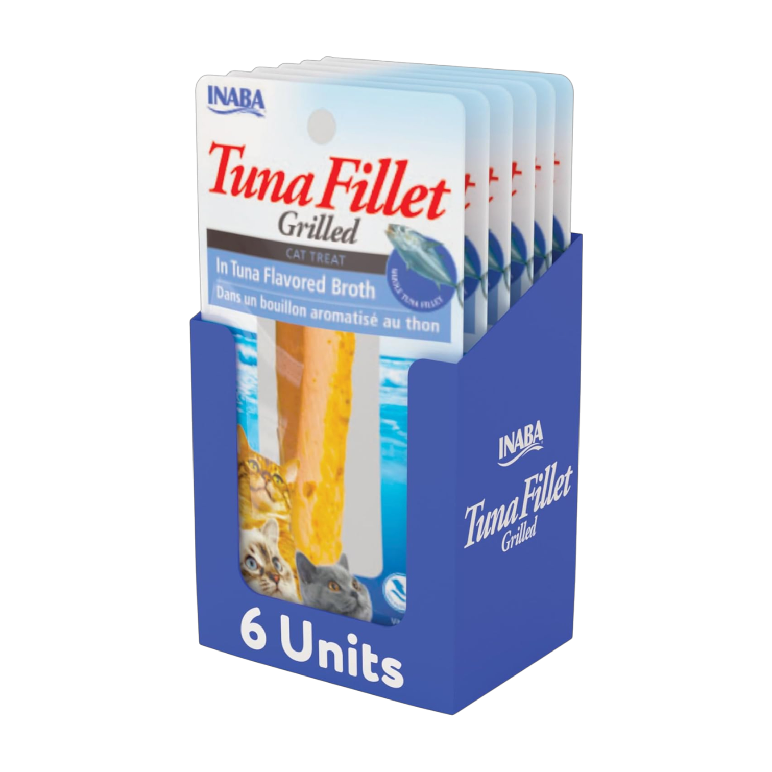 INABA Grilled Tuna Fillet in Tuna Flavored Broth 15g x 6 Packs | إينابا جريلد تونا فيليه إن تونا فليفر بروث ١٥غ × ٦ باكس
