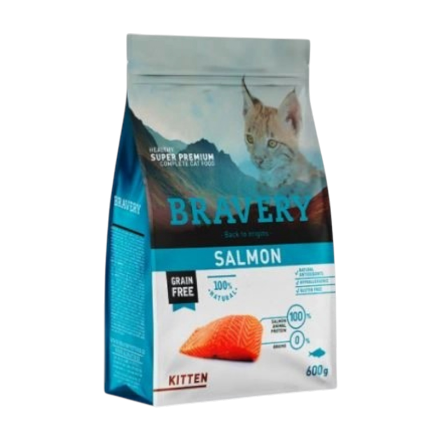 Bravery Salmon Kitten 600gm | بريفري سالمون كيتن ٦٠٠غ