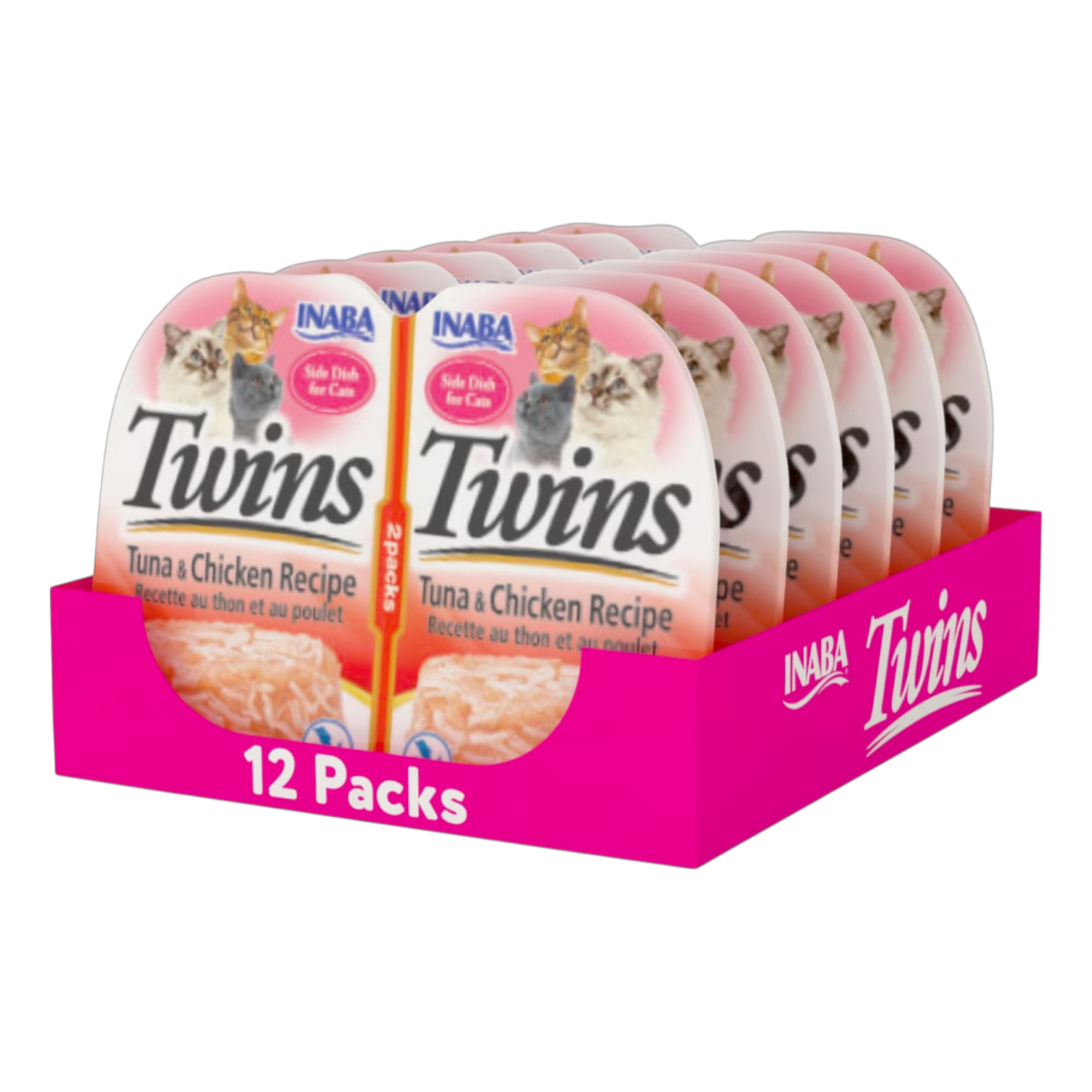 INABA Cat Twins Tuna & Chicken Recipe (35g x 2 Pcs) x 6 Packs | إينابا كات توينز تونا آند تشيكن ريسيب (٣٥غ × ٢ بييسز) × ٦ باكس