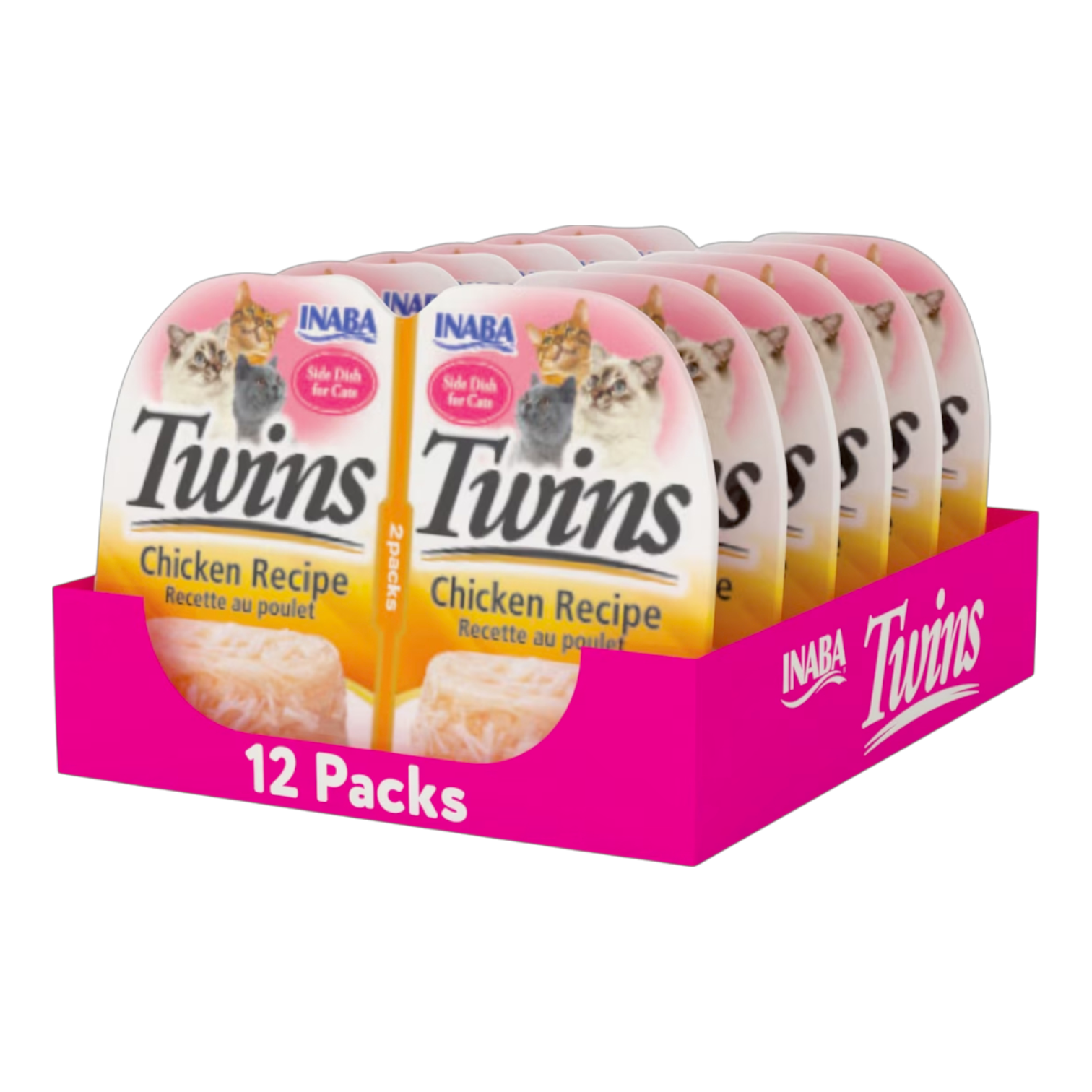 INABA Cat Twins Chicken Recipe (35g x 2 Pcs) x 6 Packs | إينابا كات توينز تشيكن ريسيب (٣٥غ × ٢ بييسز) × ٦ باكس
