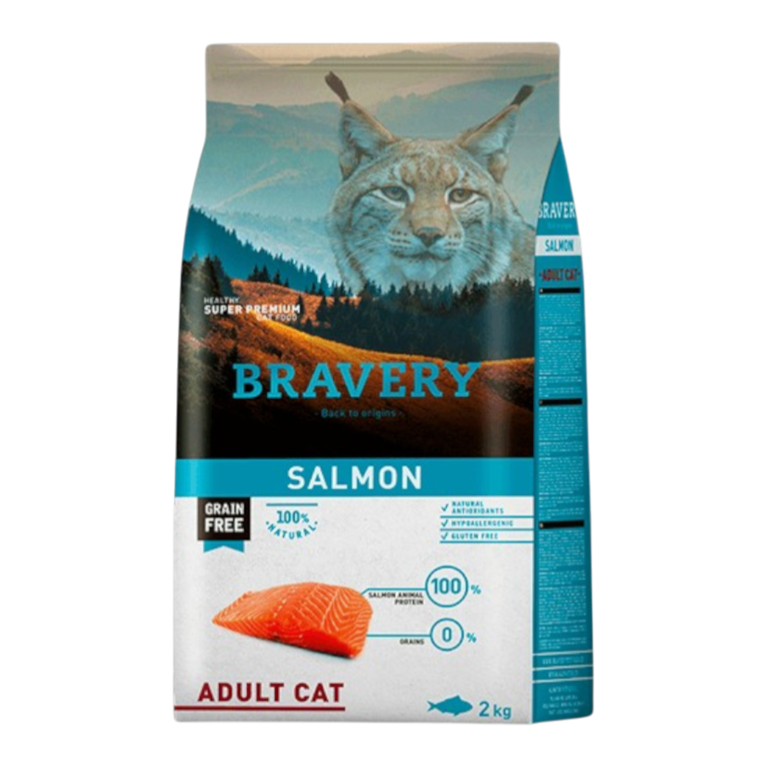 Bravery Salmon Adult Cat 2 Kg | بريفري سالمون أدلت كات ٢ كغ