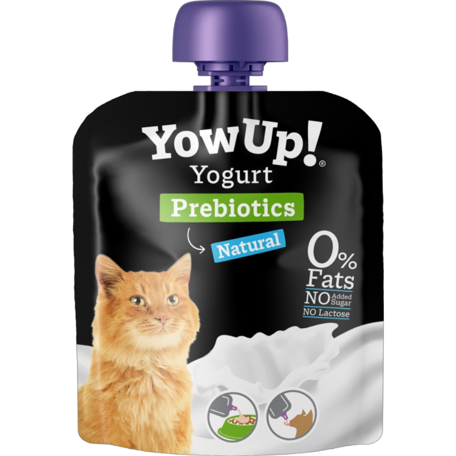 Yow Up Yogurt Prebiotic Natural Cat Wet Food 85gm | ياو أب يوغرت بريبايوتيك ناتشورال كات وِت فود ٨٥غ