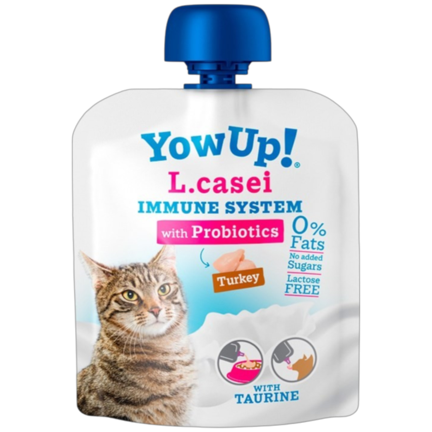 YowUp Cat L.casei Immune System With Turkey 85g | ياوأب كات إل.كازي إميون سيستم ويذ تركي ٨٥غ